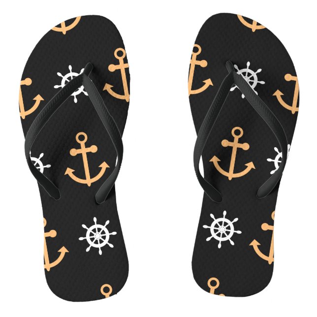 Nautical Pattern Jandals (Footbed)