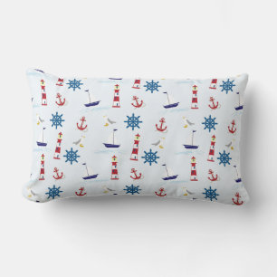Nautical Pattern Lumbar Cushion