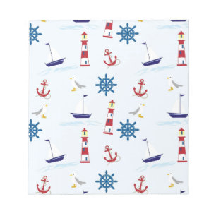 Nautical Pattern Notepad