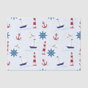 Nautical Pattern Tissue Paper