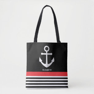 Nautical Pattern Tote Bag