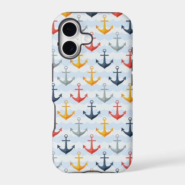 Nautical Pattern with Anchors (Back)