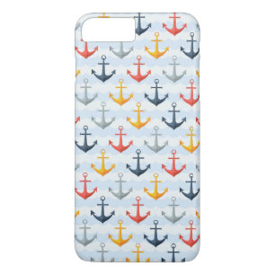 Nautical Pattern with Anchors Case-Mate iPhone Case