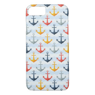 Nautical Pattern with Anchors Case-Mate iPhone Case
