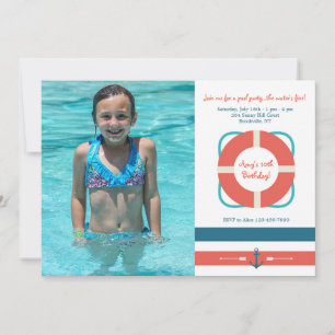 Nautical Photo Invitation