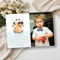 Nautical Pirate Ship Lion Cub Kids Photo Birthday