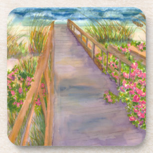 Nautical Plastic Coasters - Path to the Sea