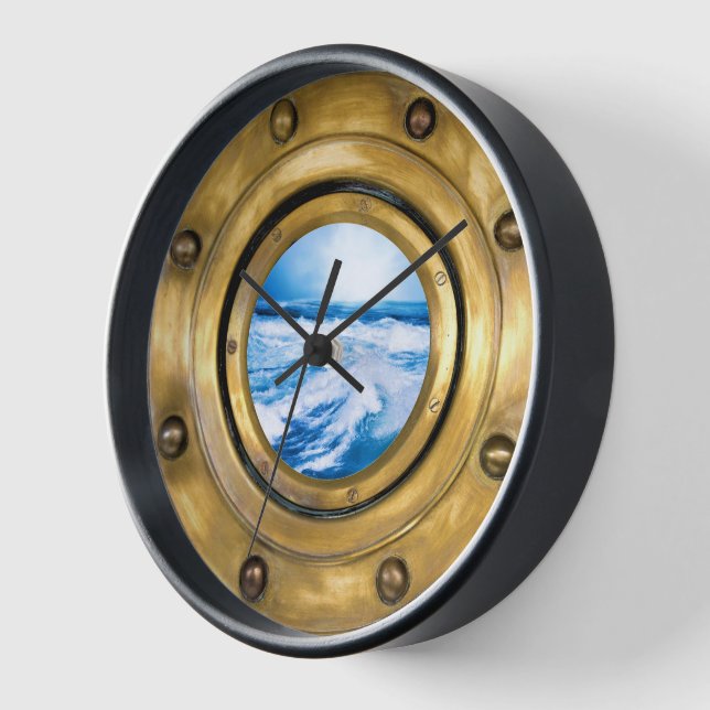 Nautical Porthole  Clock (Angle)