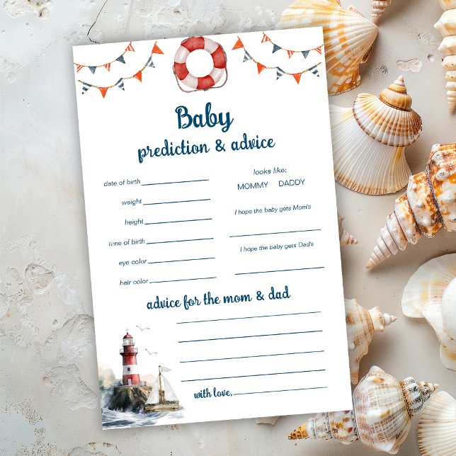 Nautical Prediction and Advice Game Card (Creator Uploaded)