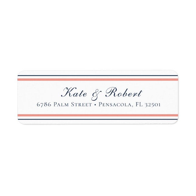 Nautical Preppy ⎢ Return Address Label (Front)