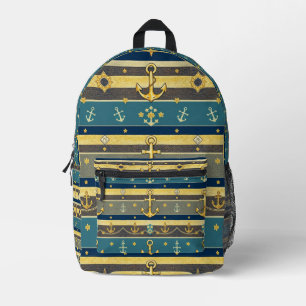 Nautical Print Cut Sew Bag