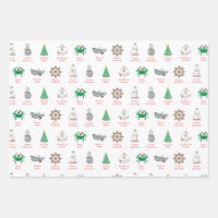 Nautical Pun Christmas Wrapping Paper