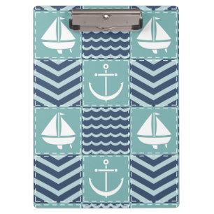 Nautical Quilt Clipboard