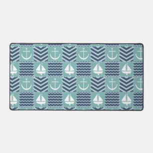 Nautical Quilt Desk Mat