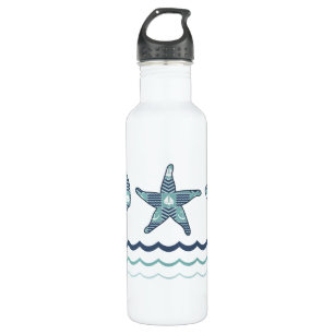 Nautical Quilt Water Bottle