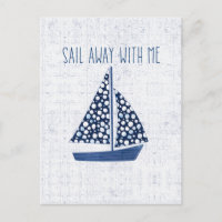 Nautical Quote | Sail Away With Me