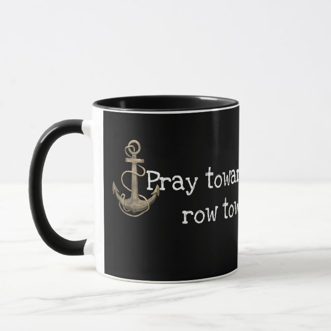 Nautical Quote with Anchor  Mug (Left)