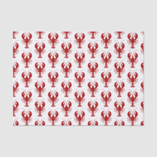 Nautical Red Lobster Marine Theme Tissue Paper
