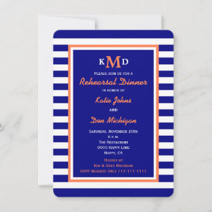 Nautical Rehearsal Dinner Invitation