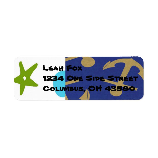 Nautical Return Address Labels (Front)