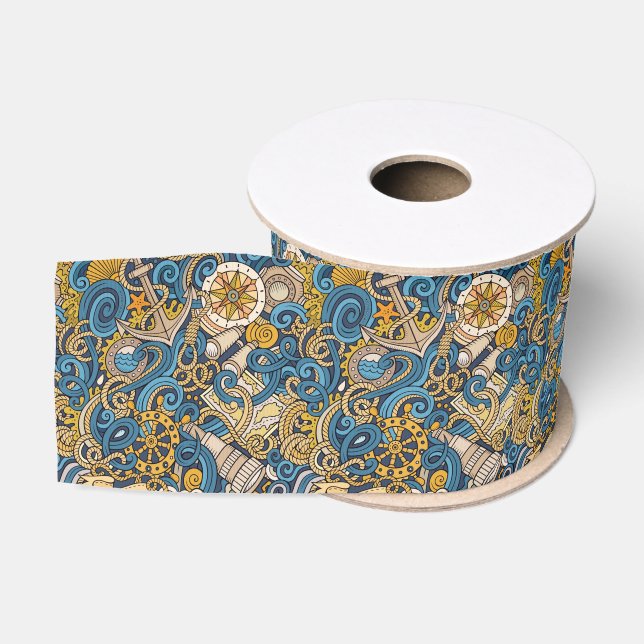 Nautical Ribbon Grosgrain Ribbon (Spool)