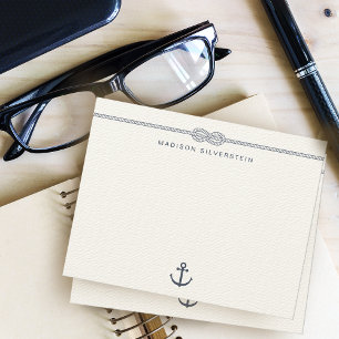 Nautical Rope Anchor Personalised Card