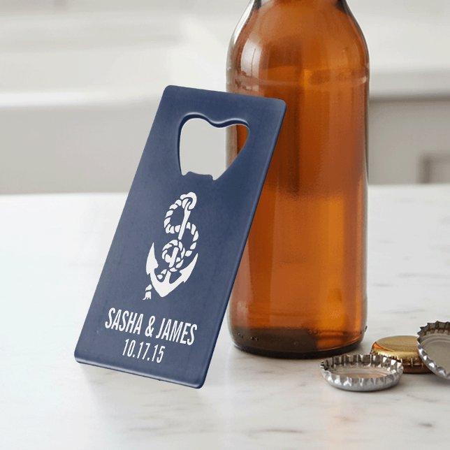 Nautical Rope & Anchor Personalised Wedding Favour (Creator Uploaded)