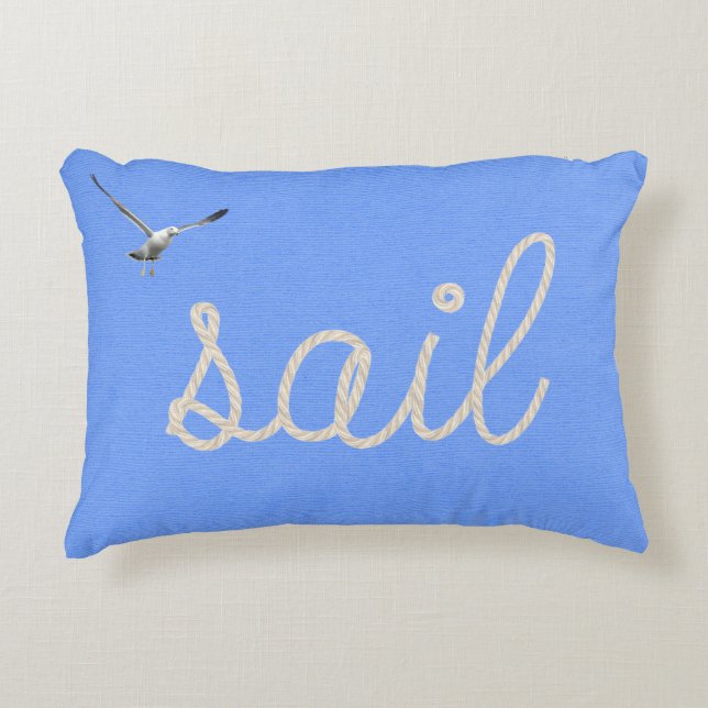 Nautical rope for sailing decorative cushion (Front)
