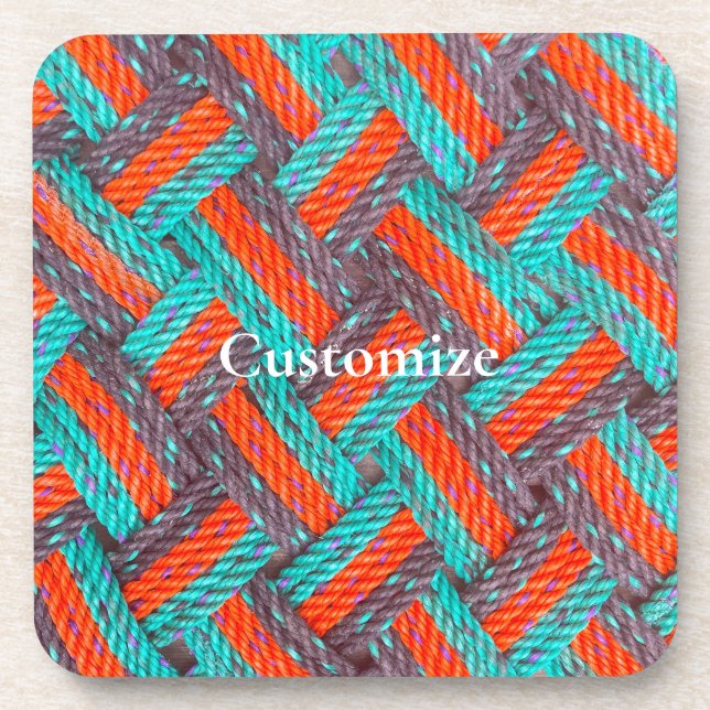 Nautical Rope Mat Thunder_Cove Coaster (Front)