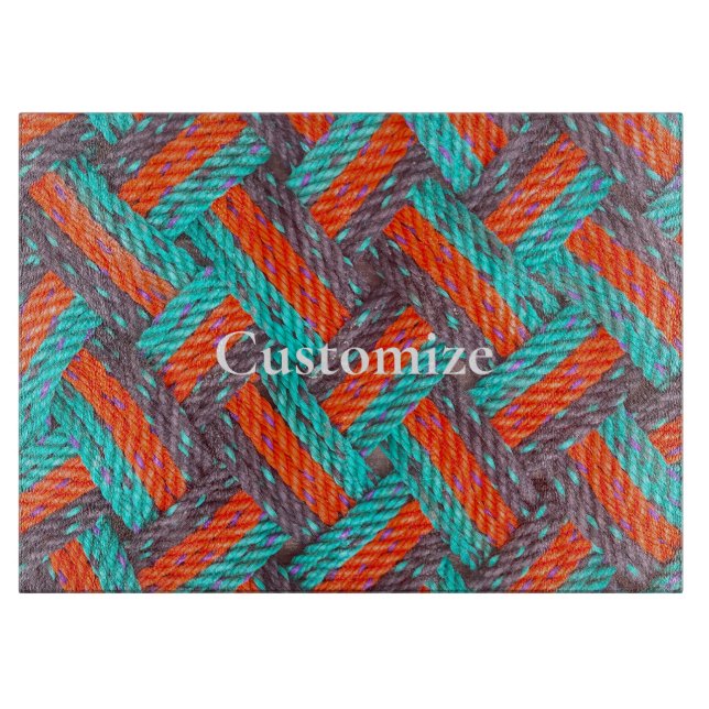 Nautical Rope Mat Thunder_Cove Cutting Board (Front)