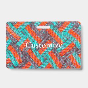 Nautical Rope Mat Thunder_Cove ID Badge