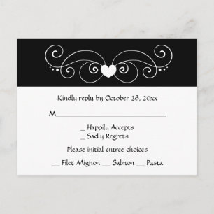 Nautical RSVP Ship Anchor Watercolor Blue Wedding Invitation Postcard