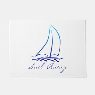 Nautical Sail Away Doormat