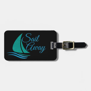 Nautical Sail Away Luggage Tag