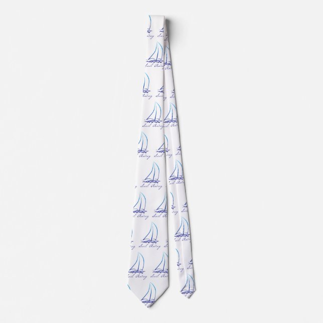 Nautical Sail Away Tie (Front)