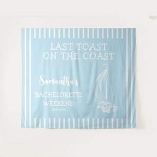Nautical Sailboat Bachelorette Party Last Toast Tapestry