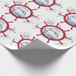 Nautical Sailboat Marine Wrapping Paper