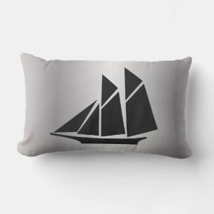 nautical SAILBOAT two-sided   Lumbar Cushion
