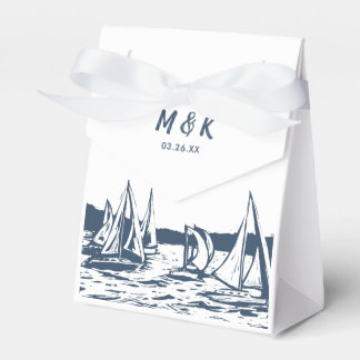 Nautical Sailboat Wedding Favour Box
