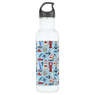Nautical Sailboats 710 Ml Water Bottle