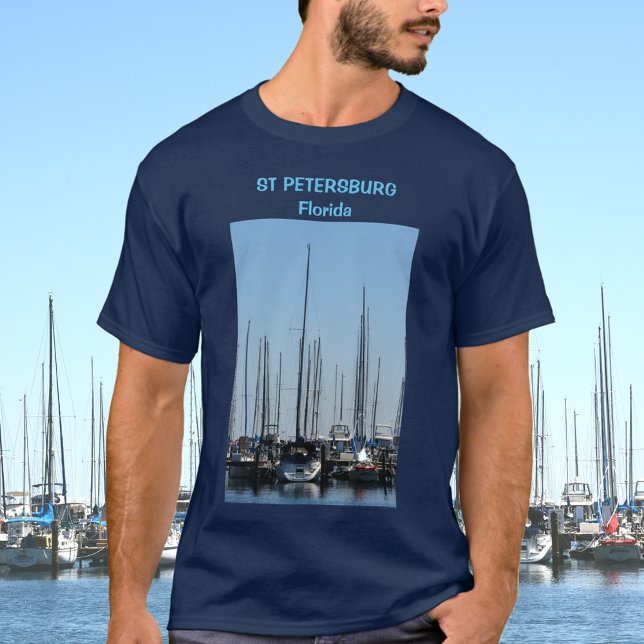 Nautical Sailboats St Petersburg Florida Marina T-Shirt (Creator Uploaded)