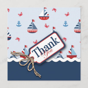 Nautical Sailboats Thank You