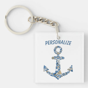 Nautical Sailing Boat Anchor Unusual Lighthouse Key Ring
