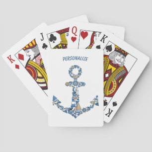 Nautical Sailing Boat Anchor Unusual Lighthouse Playing Cards
