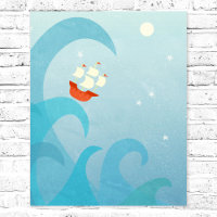 Nautical Sailing Boat Art