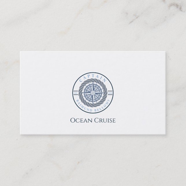 Nautical Sailing Business Card (Front)