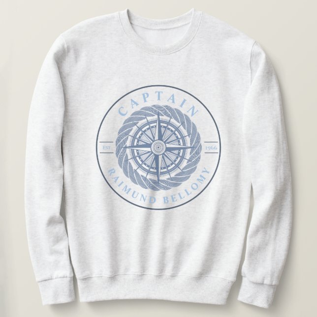Nautical Sailing Sweatshirt (Design Front)