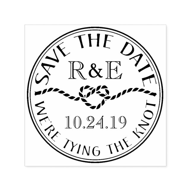 Nautical Save The Date Custom Stamp (Design)