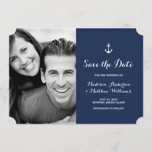 Nautical   Save the Date Photo Card