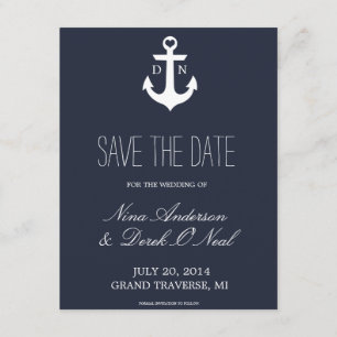 Nautical Save The Date   Wedding